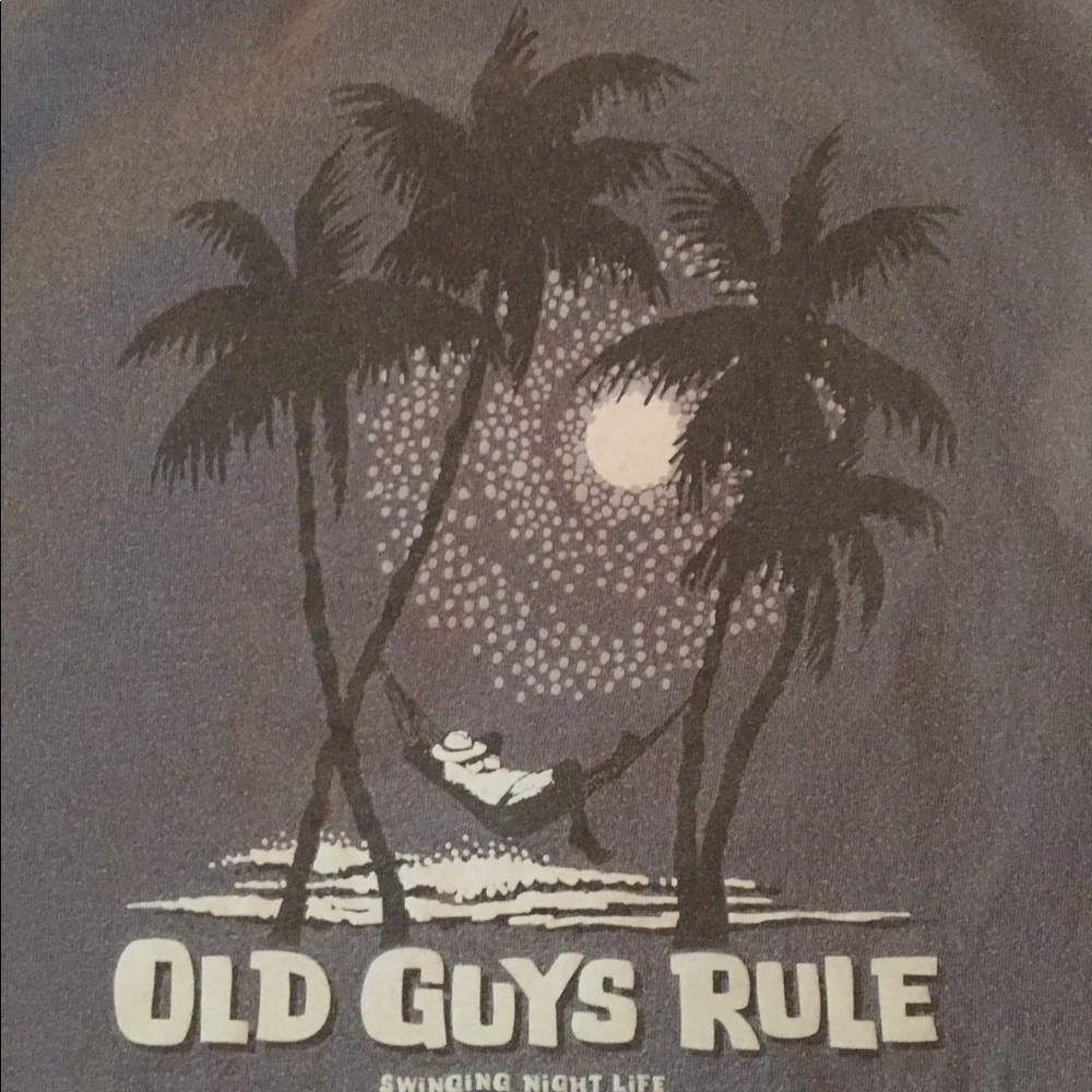 Old Guys Rule Mens XL Blue T-Shirt